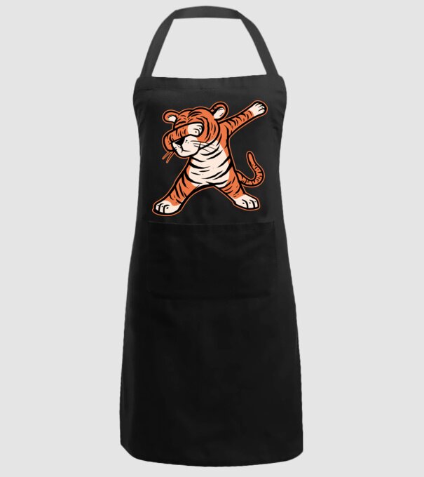 Tigru DAB model negru pe tricou