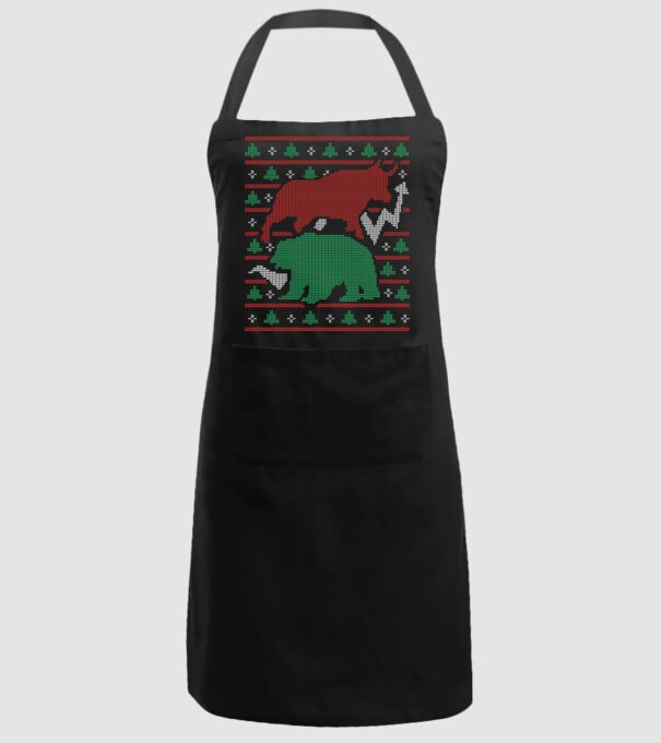 Pulover urât Bursa de valori model negru pe tricou