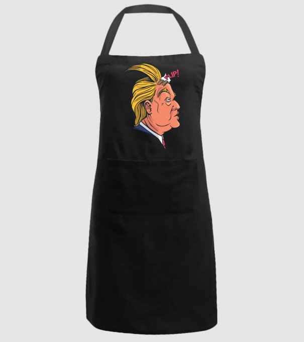 Trump Păr model negru pe tricou