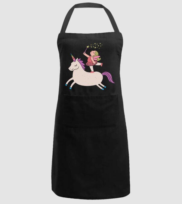 Zână Unicorn model negru pe tricou