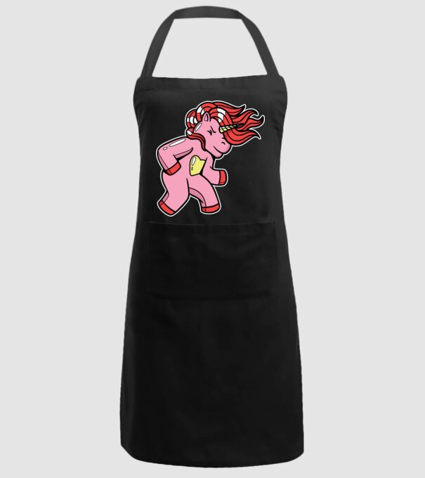 Unicorn model negru pe tricou