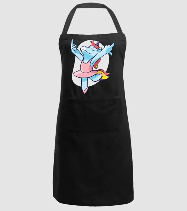 Unicorn Balet dans model negru pe tricou