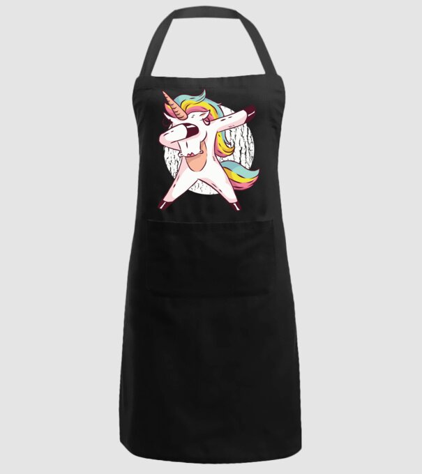 Unicorn DAB model negru pe tricou