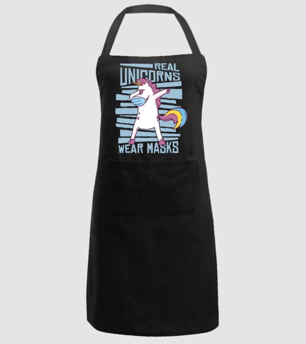 Unicorn DAB Mască model negru pe tricou