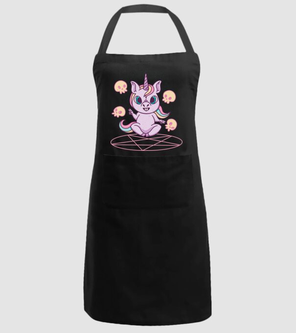 Unicorn invocare model negru pe tricou