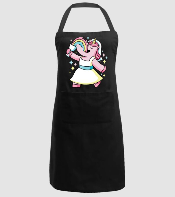 Unicorn Mireasă model negru pe tricou