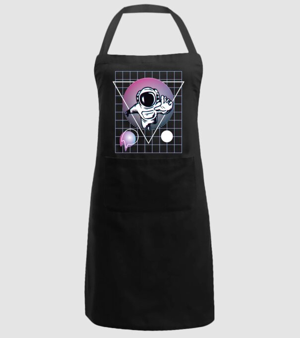 Astronaut Abstract model negru pe tricou