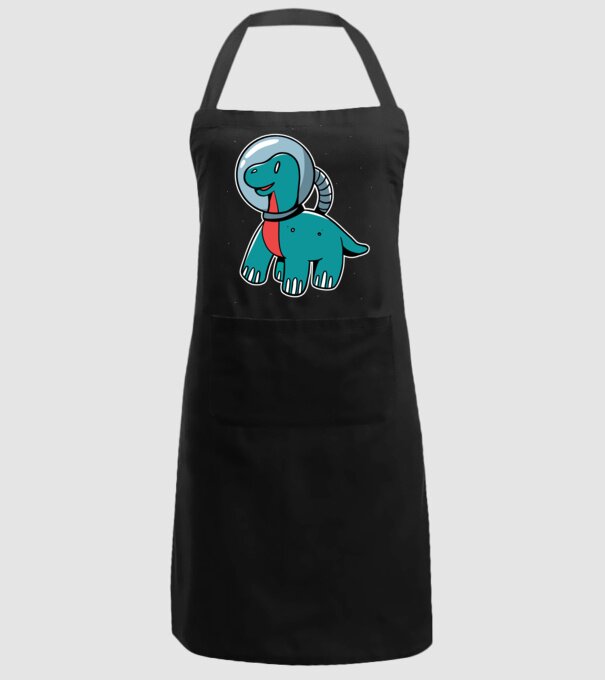 Dinozaur Astronaut model negru pe tricou