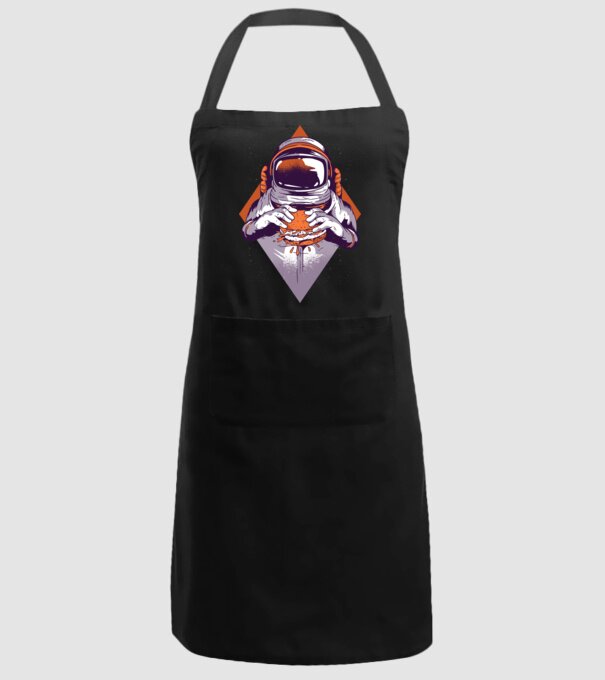 Hamburger Astronaut model negru pe tricou