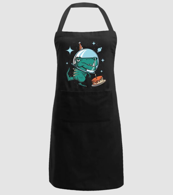 Astronaut T-rex Ziua de naștere model negru pe tricou