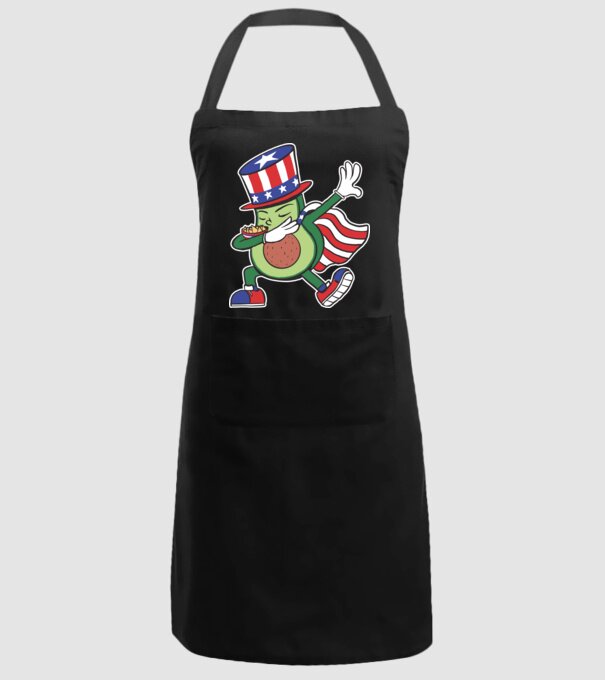 SUA Avocado DAB model negru pe tricou