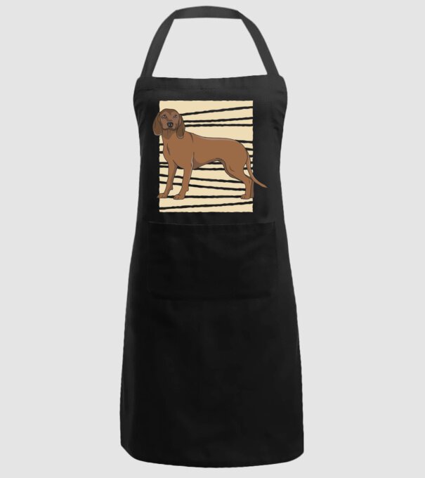 Câine de vânătoare model negru pe tricou