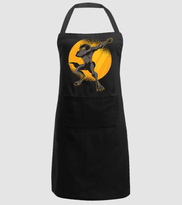 Vârcolac DAB model negru pe tricou