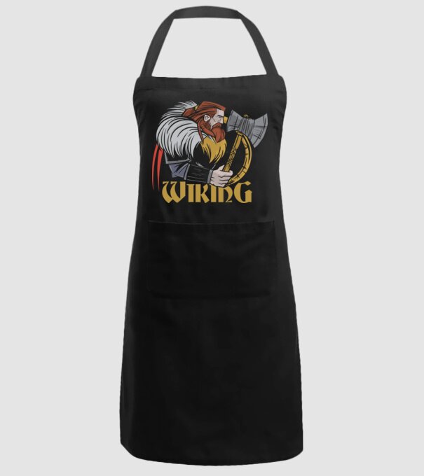 Viking model negru pe tricou