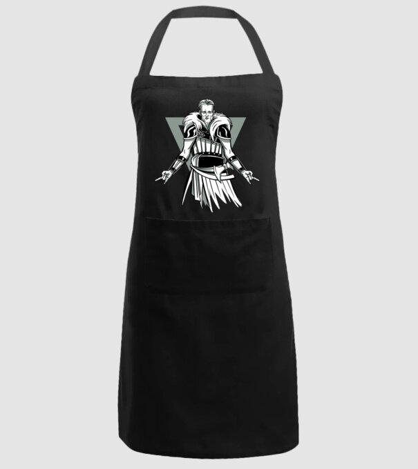 Războinic Viking model negru pe tricou