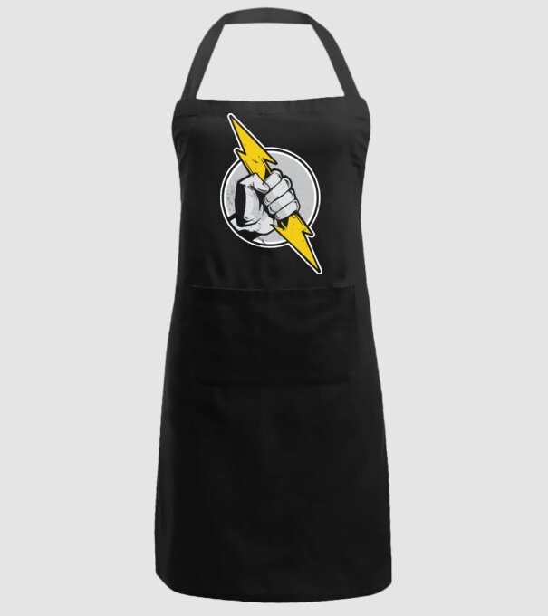 Tricou Electrician model negru pe tricou