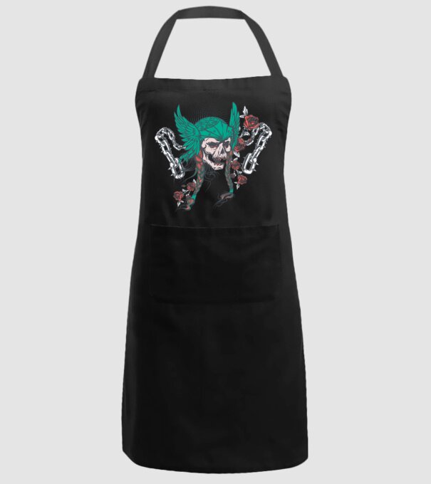 Vintage Craniu Viking model negru pe tricou