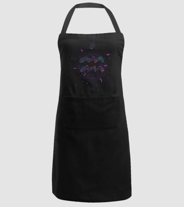 Aquarius Zodiac model negru pe tricou