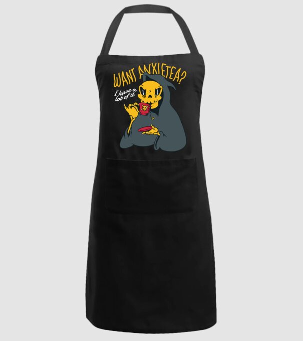 Want Anxietea? model negru pe tricou