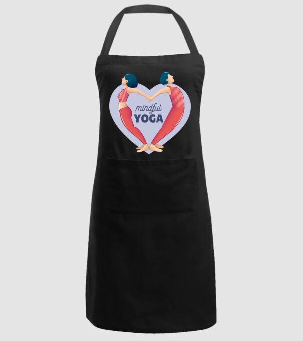 Dragoste Yoga - tricou Yoga model negru pe tricou