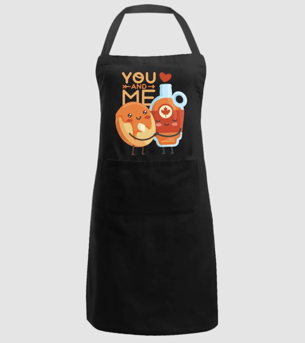'You and Me tricou cuplu pentru Valentine''s Day' model negru pe tricou