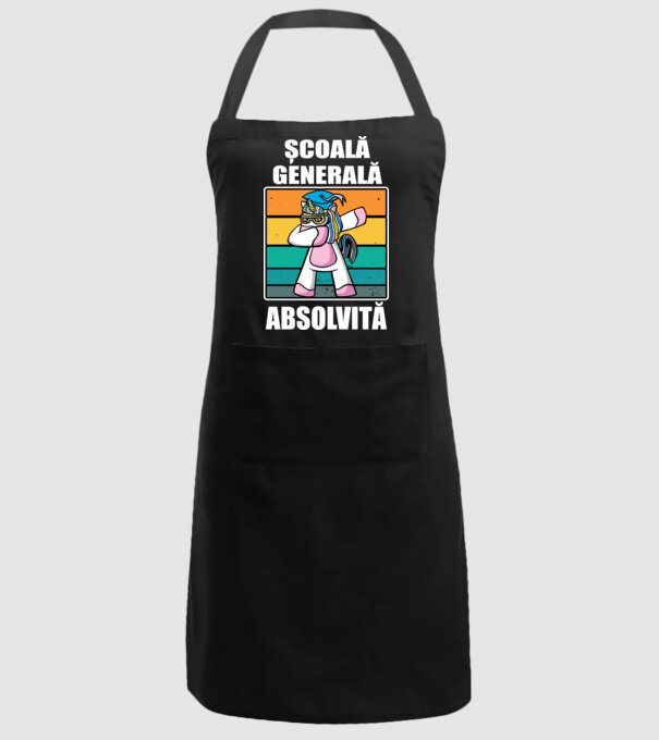 Absolvită școală generală model negru pe tricou