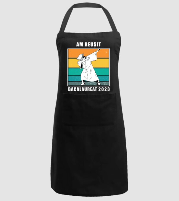 Am reușit 2023 model negru pe tricou