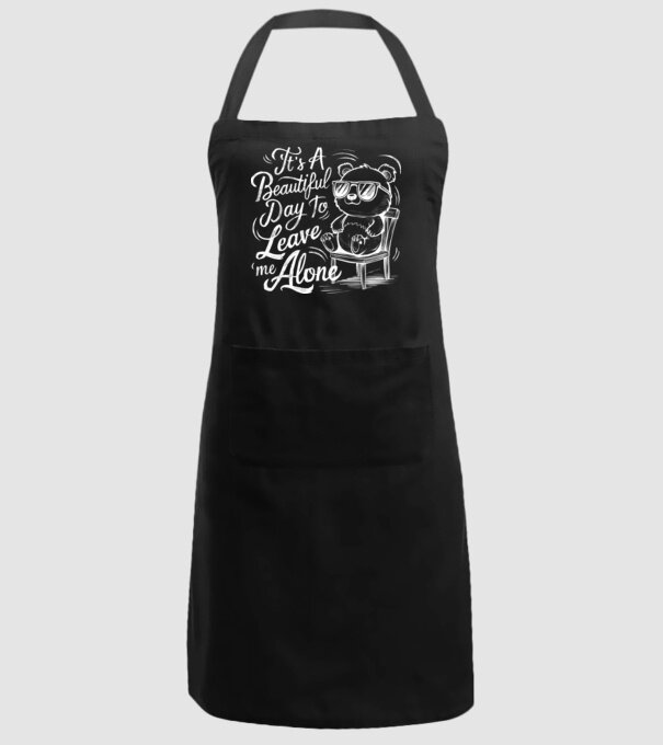 Beautiful day to leave me alone Negru model negru pe tricou