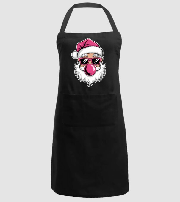Bubble gum Santa 2 model negru pe tricou