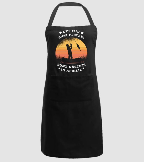 Cei mai buni Pescari sunt născuți în Aprilie model negru pe tricou