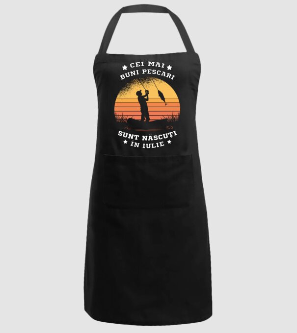 Cei mai buni Pescari sunt născuți în Iulie model negru pe tricou
