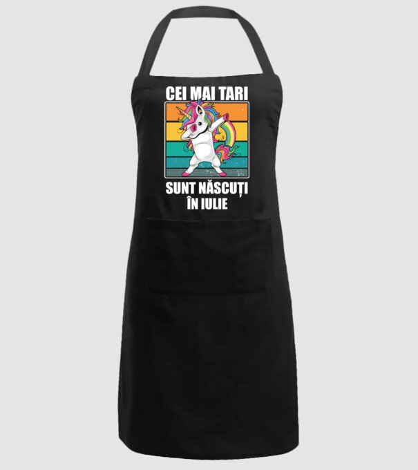 Cei mai tari sunt născuți în iulie model negru pe tricou