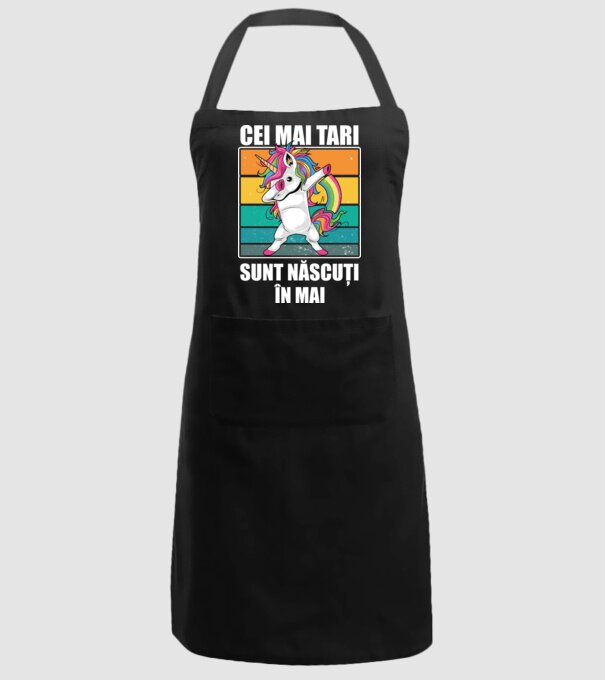 Cei mai tari sunt născuți în mai model negru pe tricou