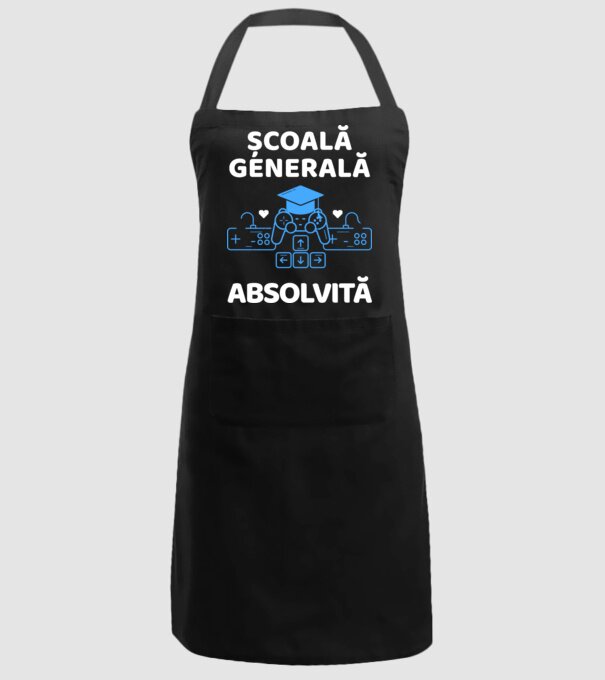 Școală generală absolvită model negru pe tricou
