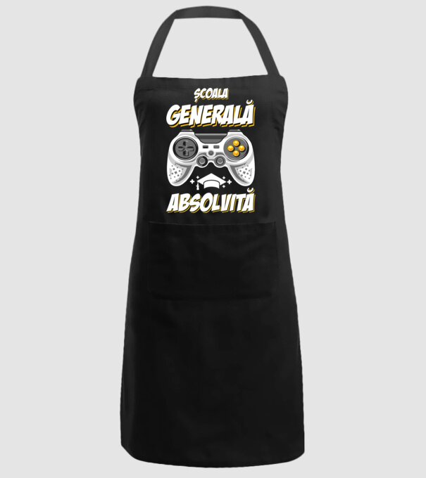 Gameri şcoală școală generală model negru pe tricou