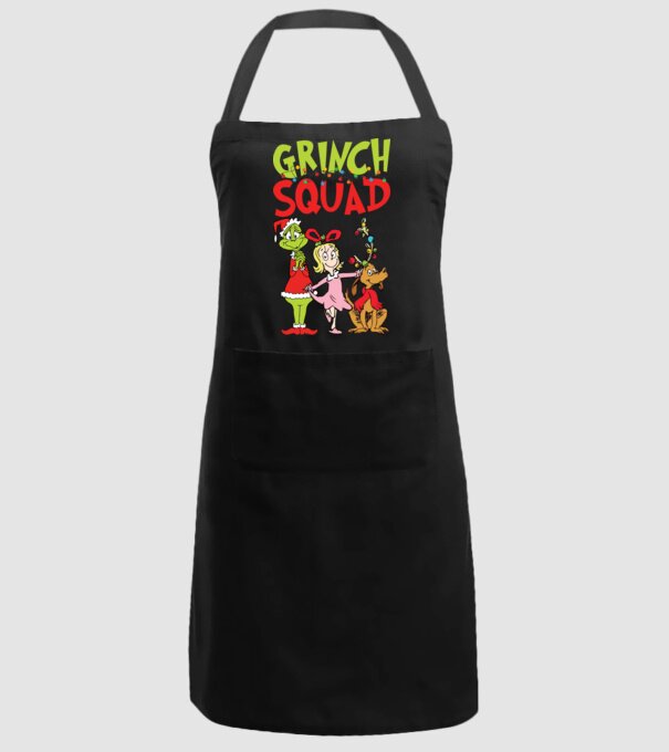 Grinch Squad model negru pe tricou