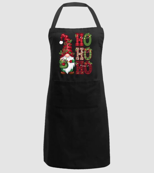 HOHOHO Gnome model negru pe tricou