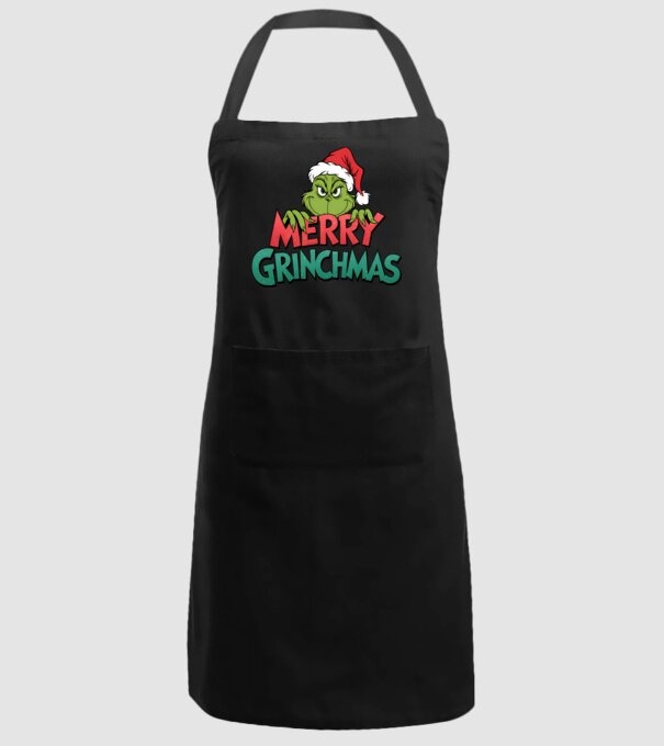 Merry Grinchmas model negru pe tricou