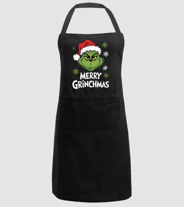 Merry Grinchmas Negru model negru pe tricou