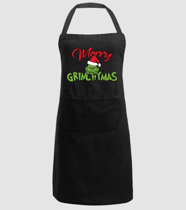 Merry Grinchymas - Grinch model negru pe tricou