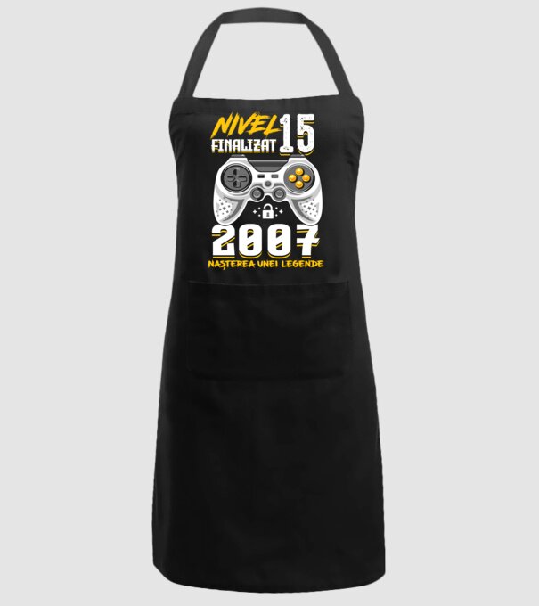 Nivel 15 finalizat. 2007 nașterea unei legende model negru pe tricou