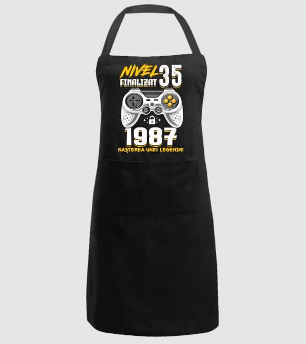 Nivel 35 finalizat. 1987 nașterea unei legende model negru pe tricou