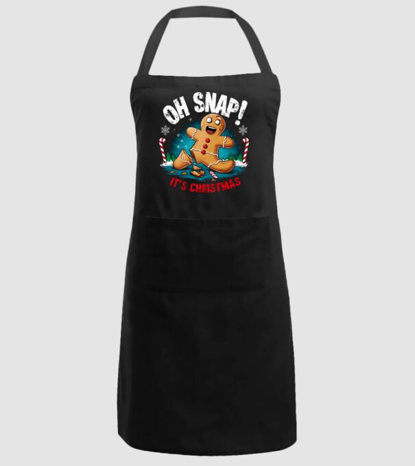 Oh snap! It's christmas Negru model negru pe tricou