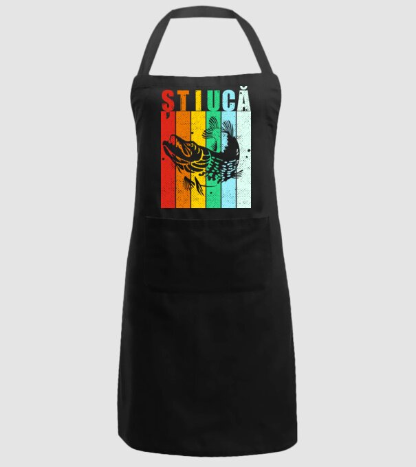 știucă model negru pe tricou