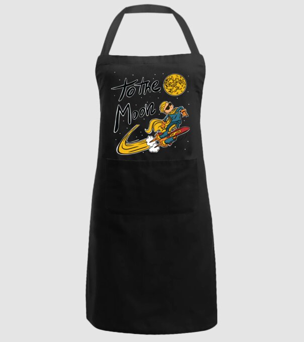 To the Moon Bitcoin model negru pe tricou