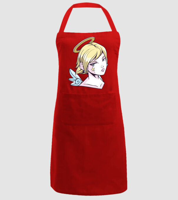 Anime Fată angelică model roșu pe tricou