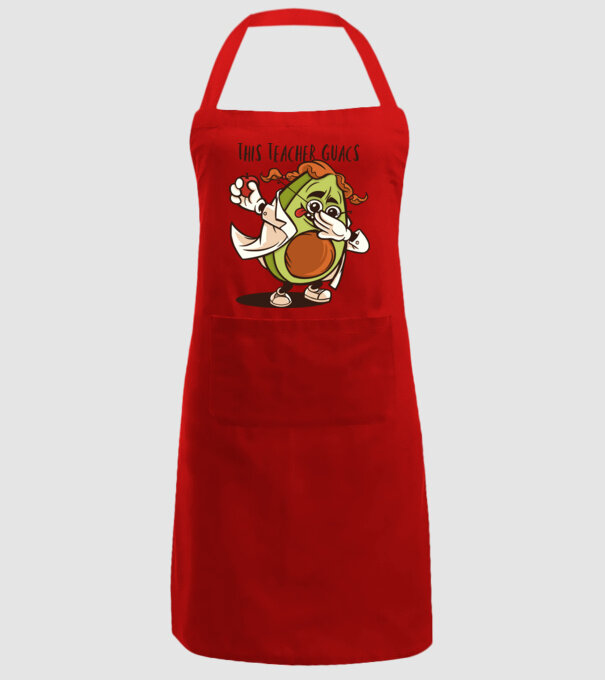 Profesor Avocado DAB model roșu pe tricou