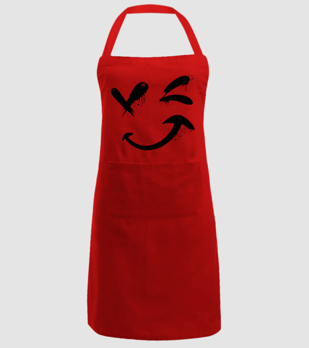 Emoji fericit Râs model roșu pe tricou
