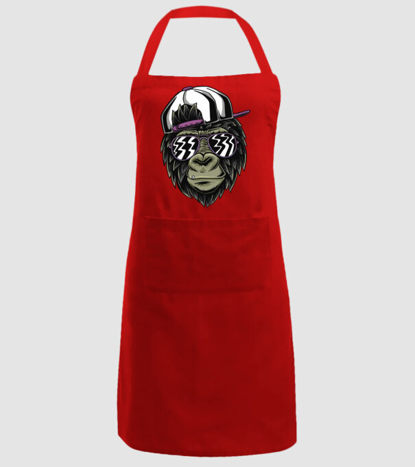 Cool Monkey model roșu pe tricou