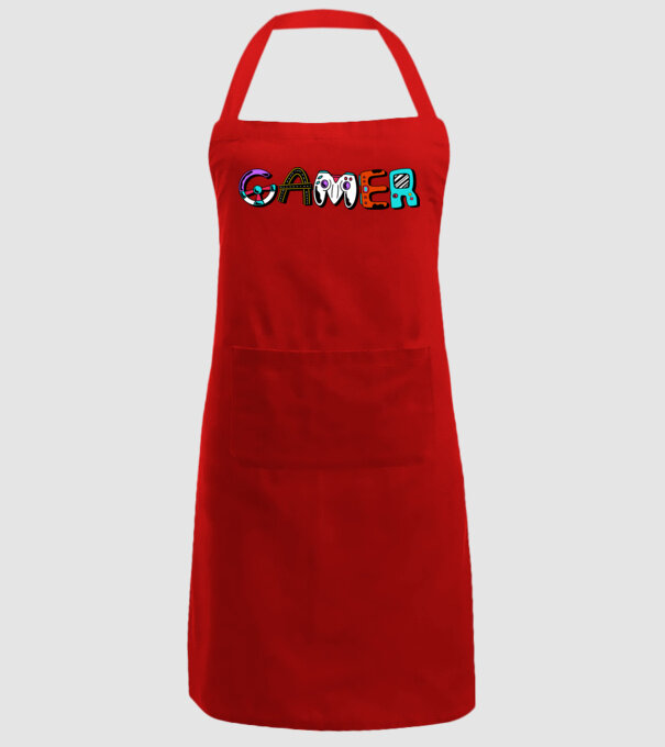 Inscripție Gamer model roșu pe tricou